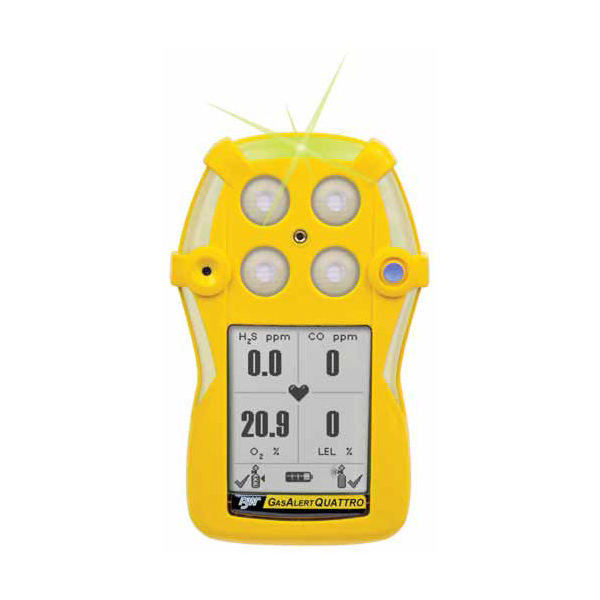 Gas Alert Quattro rivelatore portatile per 4 gas